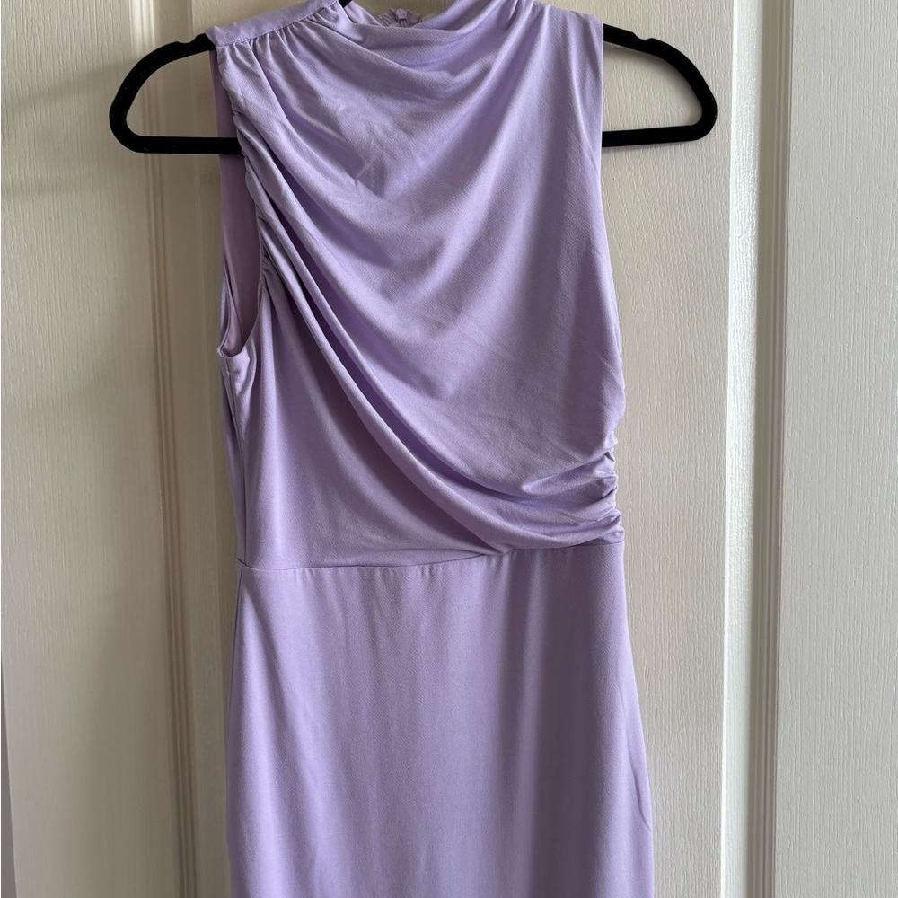 Hello Molly Maxi Dress with Slit. Lilac